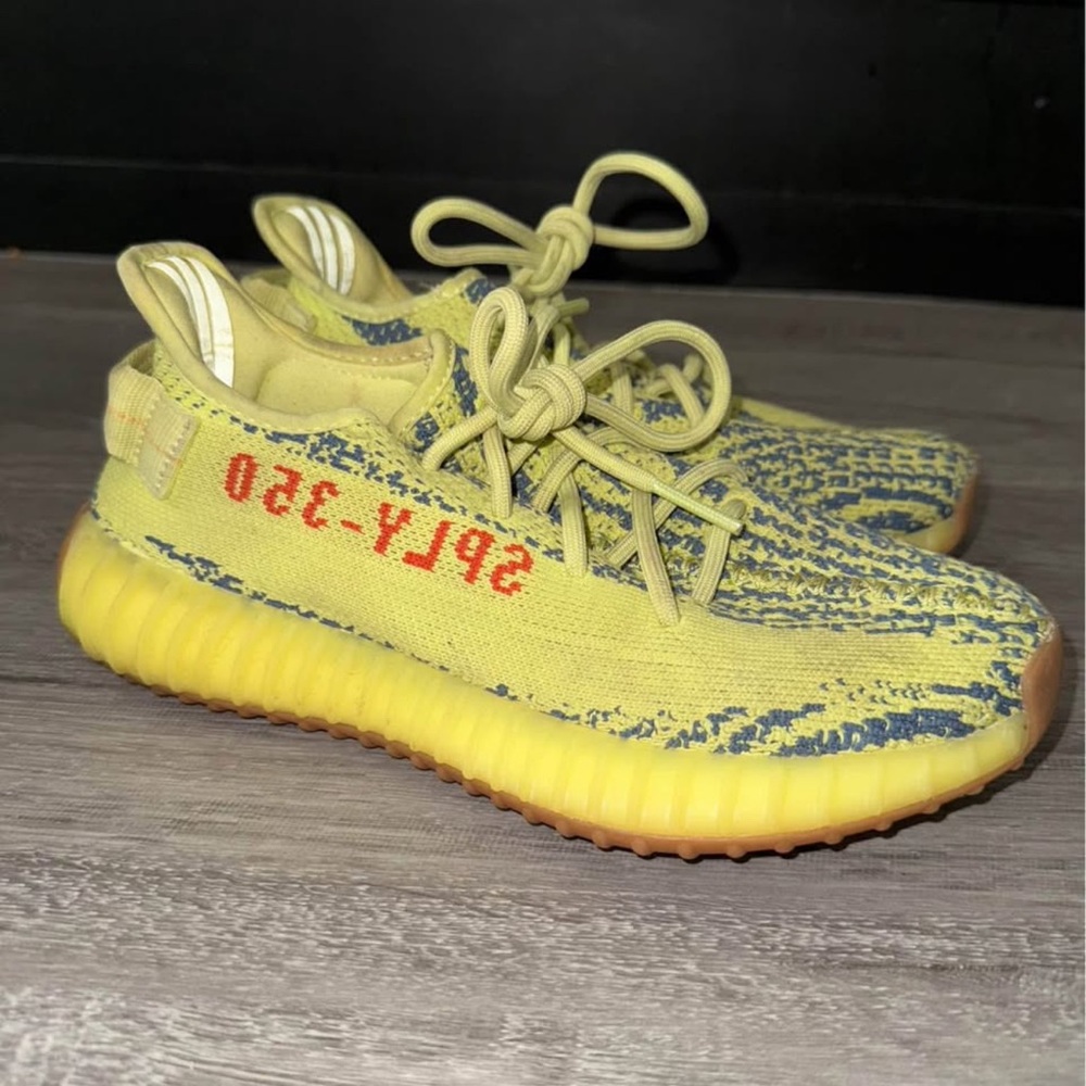 Adidas Yeezy Boost 350 V2 in Yellow and Red